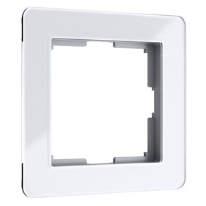Рамка на 1 пост Acrylic (белый) W0012701 W0012701