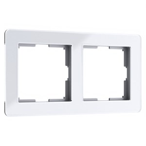 Рамка на 2 поста Acrylic (белый) W0022701 W0022701