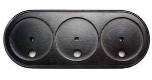 Подложка трехместная, черный, Petrucci, PE frame3bk PE frame3bk