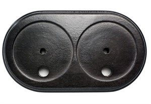 Подложка двухместная, черный, Petrucci, PE frame2bk PE frame2bk