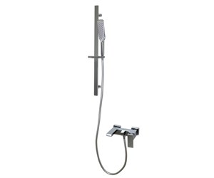 STB980 Смеситель для ванны с коротким изливом SIMPLE (штанга в комплекте) хром, Bronze de Luxe STB980