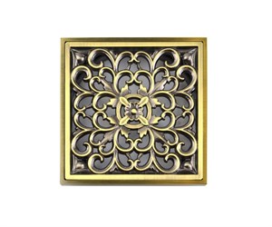21962 Насадка с рамкой и дизайн-решеткой Узоры, Bronze de Luxe 21962