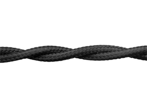 Витой ретро провод Черный Retrika RP-21508 RP-21508