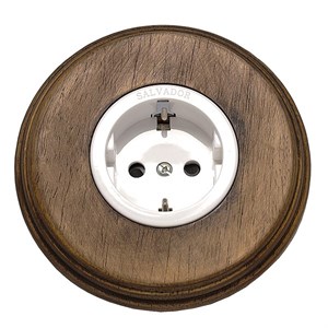 Розетка в сборе Salvador CL12WT+C21NU