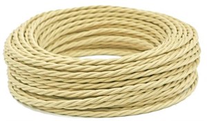 Ретро провод витой Слоновая кость Interior Wire Twist ПВР-СЛК ПВР-СЛК