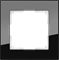 Рамка на 1 пост (черный) W0011108 W0011108 - фото 12550