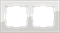 Рамка на 2 поста (дымчатый,стекло) W0021117 W0021117 - фото 12563