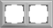 Рамка на 2 поста (серебряный) W0022206 W0022206 - фото 12598