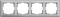 Рамка на 4 поста (серебряный) W0042206 W0042206 - фото 12600