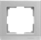 Рамка на 1 пост (серебряный) W0011806 W0011806 - фото 12668
