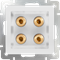 Акустическая розетка (белый) W1185001 W1185001 - фото 12699