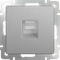 Розетка Ethernet RJ-45 (cеребряный рифленый)  W1181009 W1181009 - фото 12921