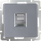 Розетка Ethernet RJ-45 (серебряный) W1181006 W1181006 - фото 12942