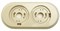 Рамка 2 -местная пластиковая для ретро электрики EDISEL FrW-02 FrW-02 - фото 15090