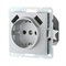 Розетка Серебро с з/к с двумя USB LK60 LK STUDIO 868003 868003 - фото 15464