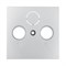 Накладка розетки TV+FM+SAT 2 (3) (серебро) LK60 865203 865203 - фото 15648