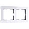 Рамка на 2 поста Acrylic (белый) W0022701 W0022701 - фото 22686