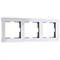 Рамка на 3 поста Acrylic (белый) W0032701 W0032701 - фото 22688