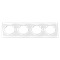Рамка 4-х местная, белый, Прованс, Bylectrica ЮЛИГ.735212.502 MD белый ЮЛИГ.735212.502 MD белый - фото 23014