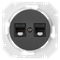 Розетка 2-я компьютерная, РК216-6312 графит, Прованс, Bylectrica РК216-6312 графит - фото 23108