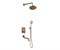 10137F Комплект для душа встраиваемый с изливом (душ ЦВЕТОК) WINDSOR, Bronze de Luxe 10137F - фото 23705